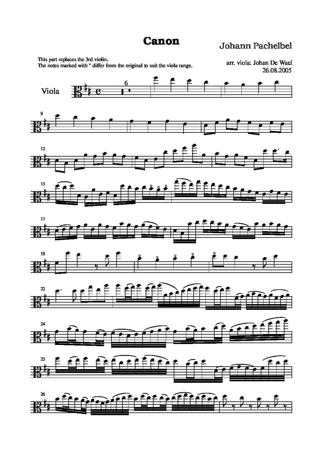 Johann Pachelbel - Canon