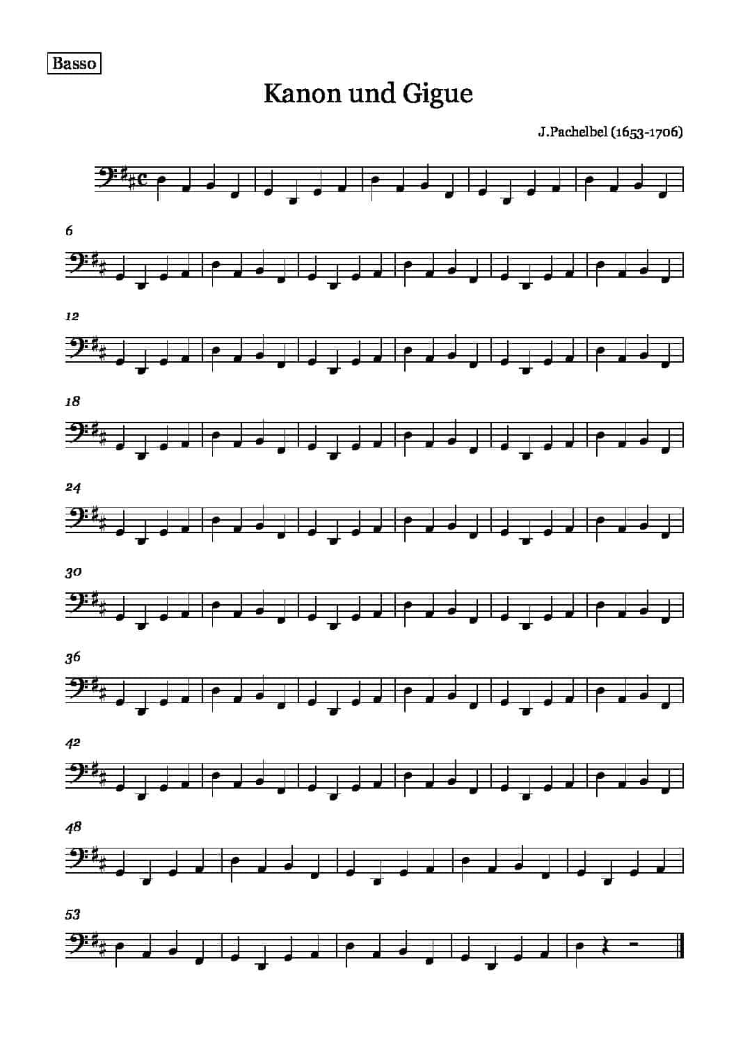 Kanon und Gigue - Johann Pachelbel